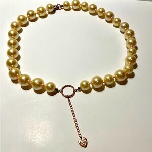 Betsey Johnson statement necklace large pearl necklace